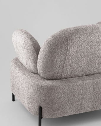 Кресло Кэнди ткань с подлокотниками букле капучино_9
