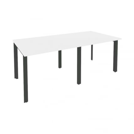 Стол переговорный (2 столешницы) ONIX O.MP-PRG-2.1 Белый Бриллиант/Антрацит_0