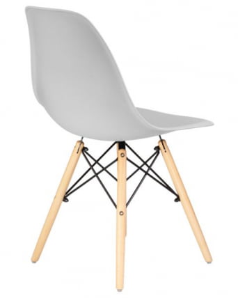 Стул обеденный DOBRIN DSW (ножки светлый бук, цвет светло-серый (GR-01)) 4 шт_4