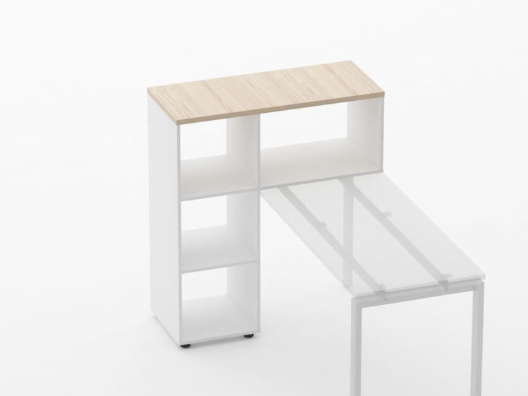 Стеллаж к столу Deka 9.06.10 Туя/Белый_2