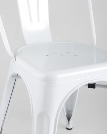 Стул TOLIX с высокой спинкой Белый глянцевый_8