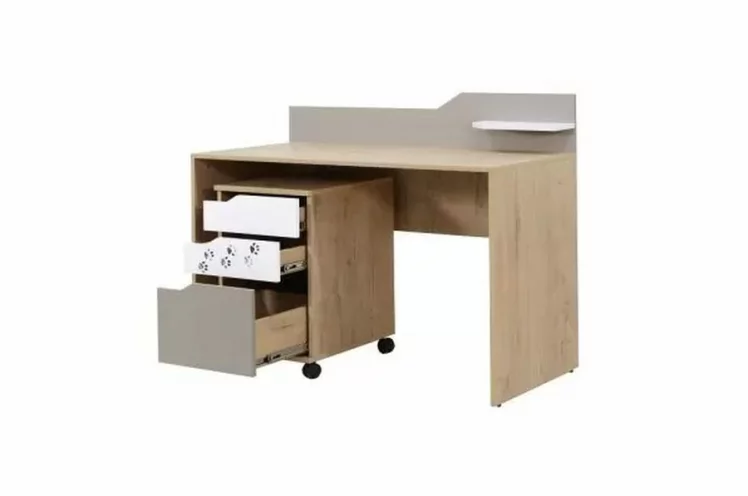 Тумба выкатная Хаски 51 Дуб Ирландский Мокко Белый_1