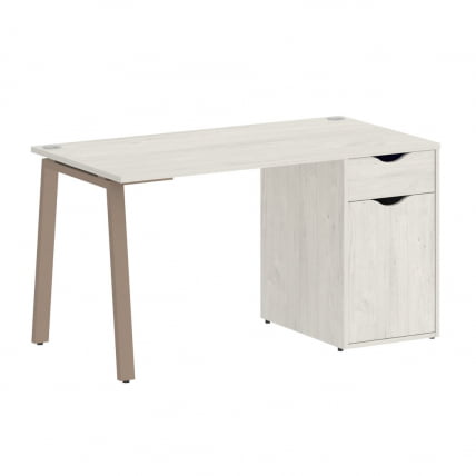 Стол письменный HOME OFFICE VR.SP-3-138.1.A Дуб Наварра/Мокко металл_0