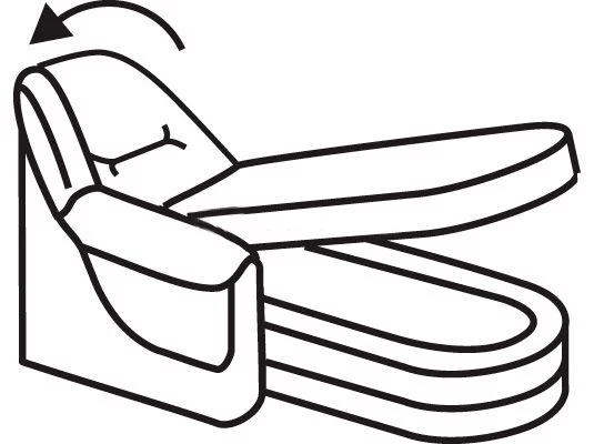 Оттоманка с правым подлокотником Вавилон 5В Миртовая (экокожа)_1