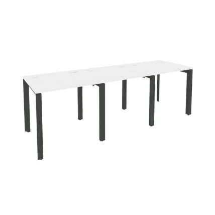 Рабочая станция на П-образном м/к ONIX O.MP-RS-3.0.7 Белый Бриллиант/Антрацит_0