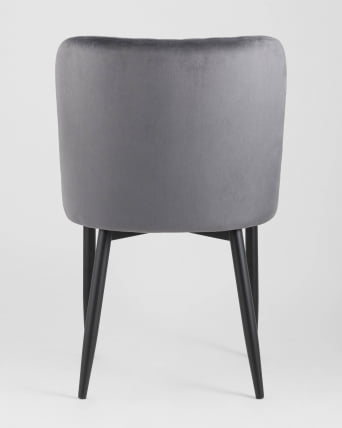 Стул мягкий Ститч велюр (Серый)_5