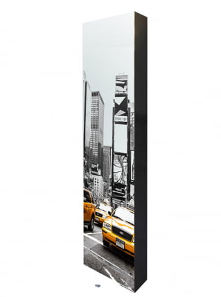 Поворотный зеркальный шкаф Драйв Шелф Арт (правый) Беленый дуб_22