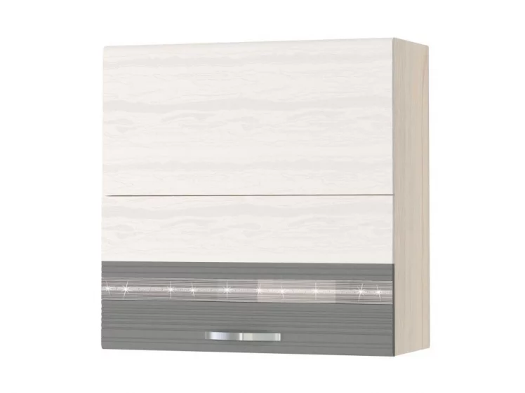 Шкаф кухонный (с системой плавного закрывания) Графит 74.99 Сосна Астрид /Ваниль/Графит_0