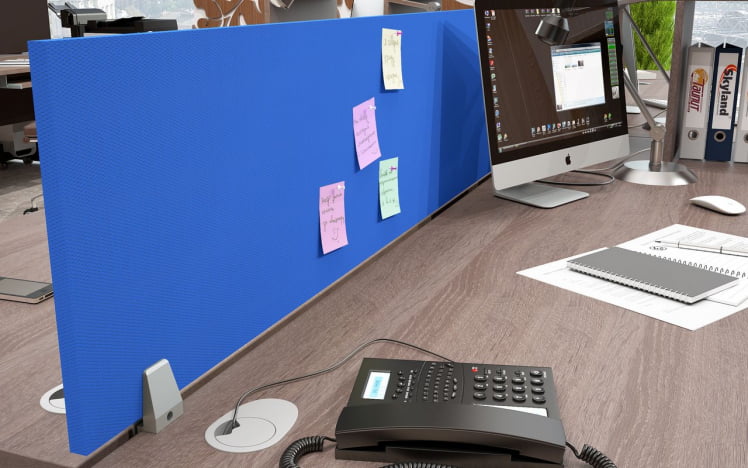 Экран разделительный (с тканью) XFP 123 (Синий)_1