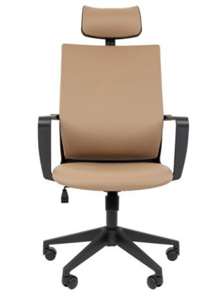 Кресло руководителя Chairman 545 экокожа Бежевый_3