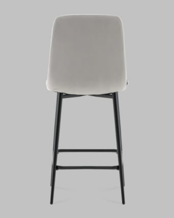 Стул полубарный Одди ПБ велюр светло-серый_3