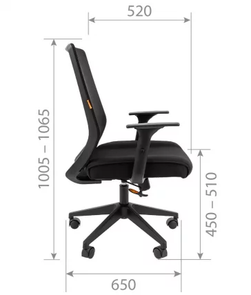 Кресло для руководителя CHAIRMAN 555 LT Черный_4