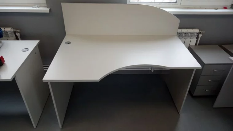 Стол криволинейный левый Riva А.СА-2 Л Серый_1