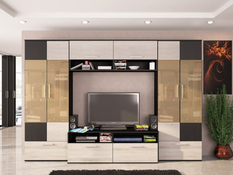 Гостиная Мэдиссон (Набор 1) Дуб феррара/Дуб сонома_0