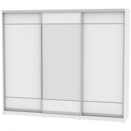 Шкаф-купе B-220х270х60-3(Белый-D7D8D7)_0