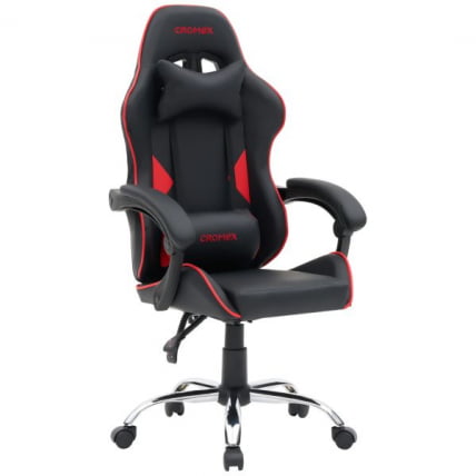 Кресло компьютерное CROMEX (КРОМЕКС) Joker GM-125 экокожа черное/красное_0