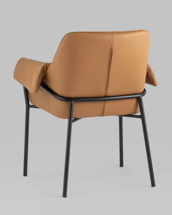 Кресло Бесс экокожа Коричневый_4