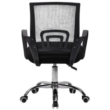 Кресло CROMEX (КРОМЕКС) Debut CH-697 ХРОМ сетка/ткань TW черное_3
