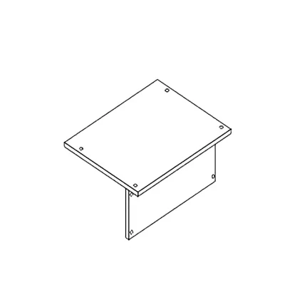 Столешница одноместная АЛц.С1П-16/2_0