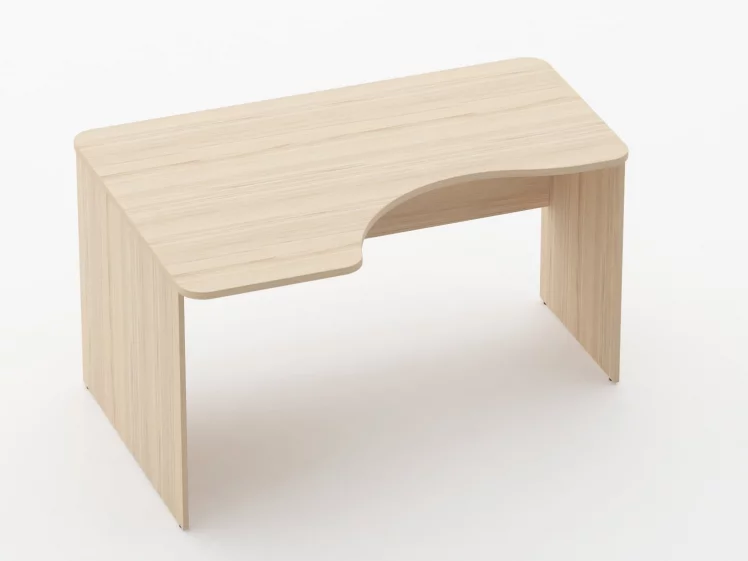 Стол угловой Glassy 1.14.14Л Бук светлый_0