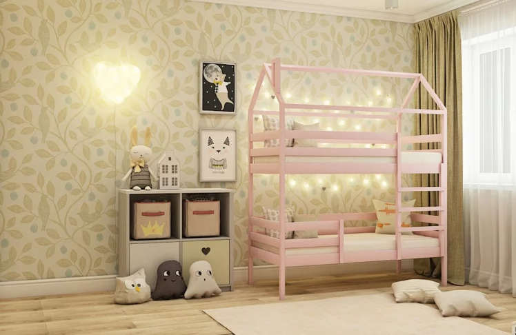 Кровать-домик RooRoom кд-7С Серый_0