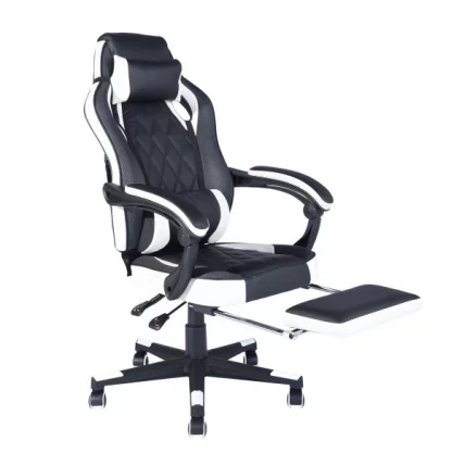 Геймерское кресло ТопЧаирс Вираге Черный-белый / TopChairs Virage_5