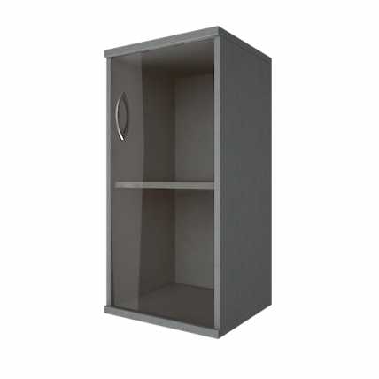 Шкаф низкий узкий правый Riva А.СУ-3.2 Пр Венге/Металлик_0