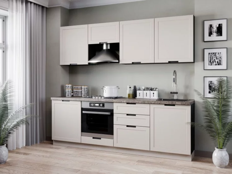 Шкаф кухонный 600 горизонтальный Джамис ЛД 296.710.000.161 Черный Кашмир_2