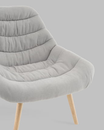 Кресло Олби Страйпс светло-серый_7