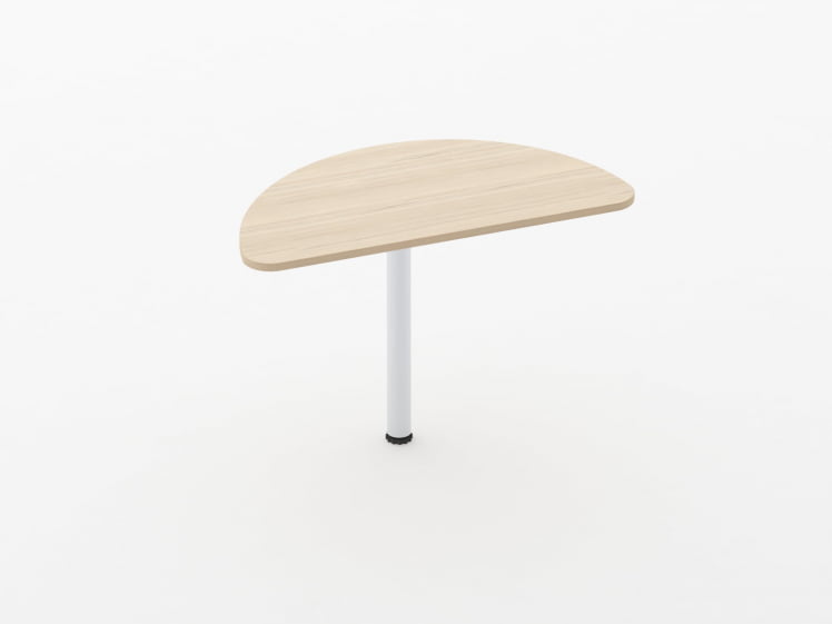 Приставка-полукруг для двух угловых столов Glassy 2.20 Орех_0