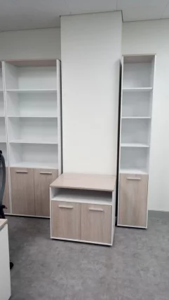 Тумба для оргтехники Deka 9.05.11 Дуб Сантана светлый/Белый_5