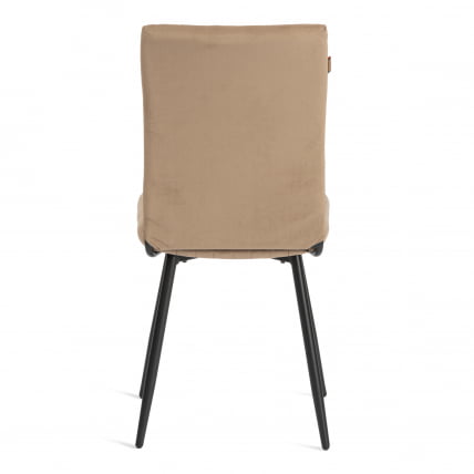 Стул обеденный Monte Carlo разборный, ткань велюр, 45х55х97, бежевый/черный, (Porsche 5)_3