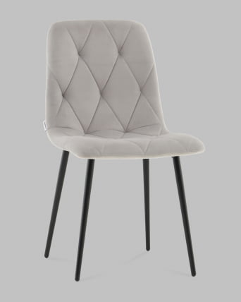 Стул Одди Diamond С велюр светло-серый_1
