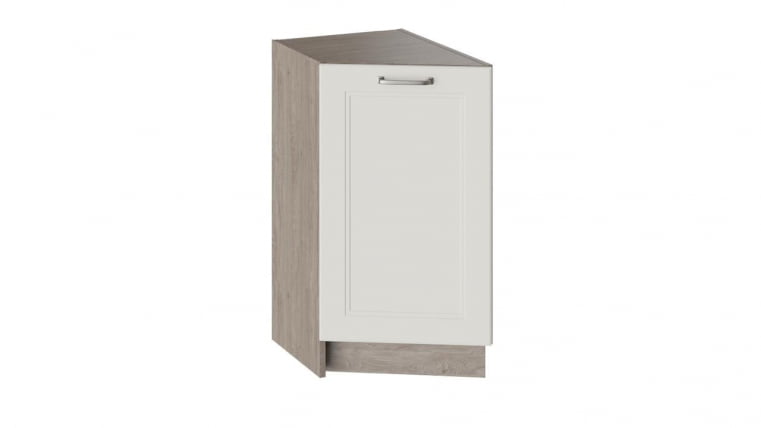 Шкаф напольный торцевой Одри НТ_72-40(45)_1ДР Дуб Сонома трюфель/Бежевый шелк_0