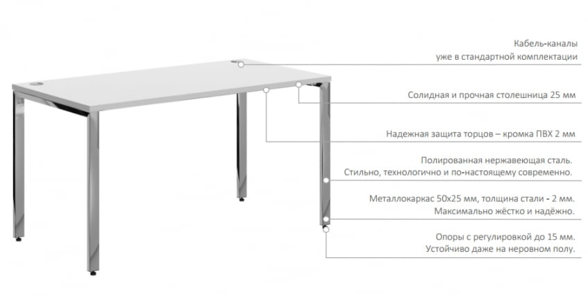 Стол письменный левый XTEN GLOSS XGCT 149 L Дуб Сонома_2