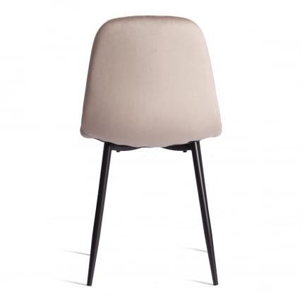 Стул BREEZE (mod. 4724) Велюр/металл , 44 х 53 х 87 см, Coffee (кофейный) HLR9 / черный_3