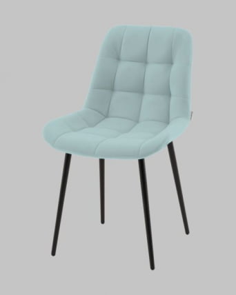 Стул Флекс Н велюр светло-голубой / N_0