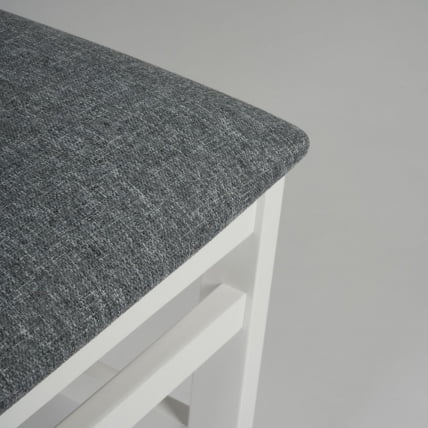 Стул SWEDEN / 1 шт. в упаковке Многослойная фанера, 40*42*98 см, white, ткань темно-серая (150)_3