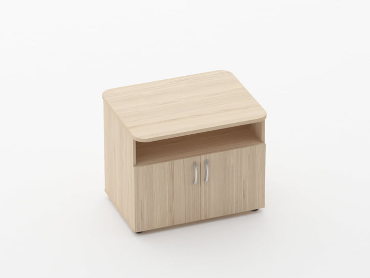 Тумба под оргтехнику Glassy 3.16.10 Бук светлый_0