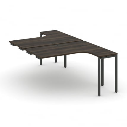 Рабочая станция-приставка к опорным тумбам CONCEPT CN.DSAPR-002 Дуб Мали Антрацит_0