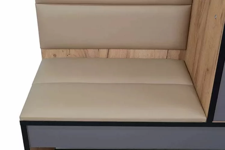 Прихожая Ольга-Лофт 2 Дуб Крафт золотой Темно-серый_3