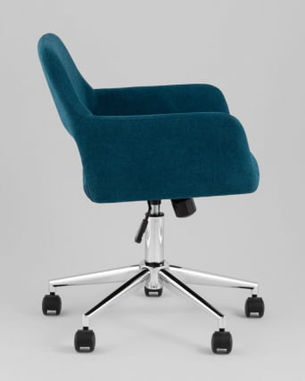 Стул офисный ROSS рогожка синий_2