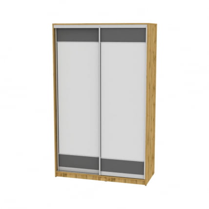 Шкаф-купе B-230х135х60-1(ДВ-Графит-D8D8)_0