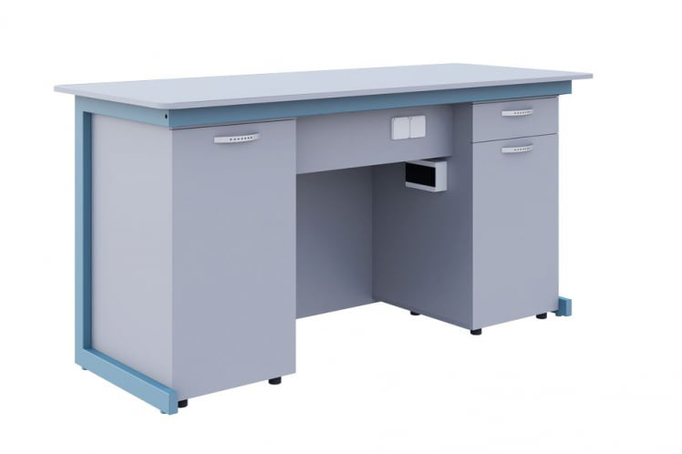 Стол демонстрационный для кабинета физики для кабинета физики Голубой/Серый_0