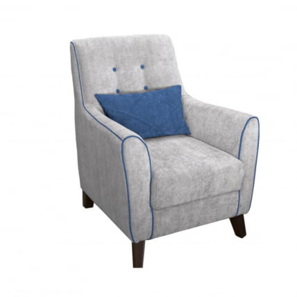 Кресло Френсис ТК 512 Офелия 8 Светло-серый Офелия 7 Синий_0