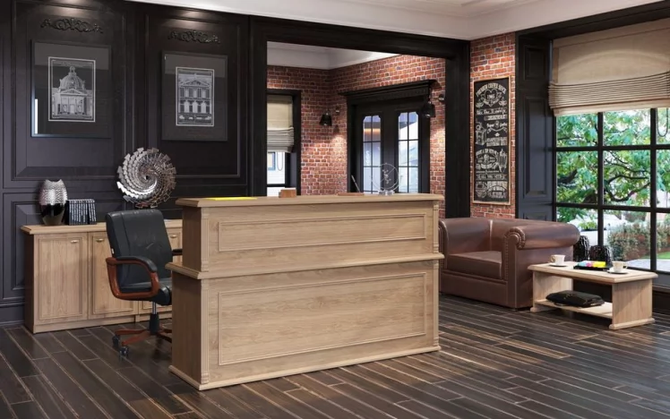 Стойка ресепшен RMS 200 Орех Даллас_3