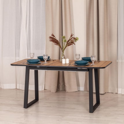 Стол MALTIDO Дуб мореный/черный_10