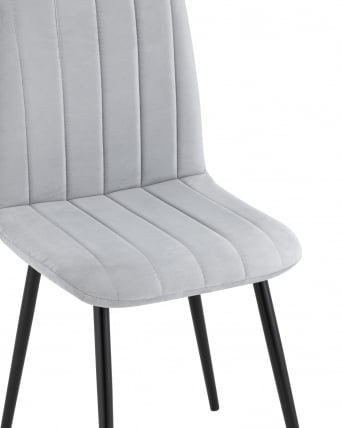 Стул Easy велюр светло-серый 4 шт. комплект_7