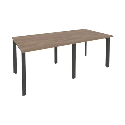 Стол переговорный (2 столешницы) ONIX O.MP-PRG-2.1 Дуб Аризона/Антрацит_0