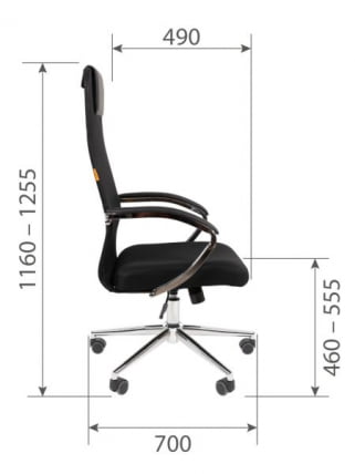 Кресло руководителя CHAIRMAN 612 Черный_16